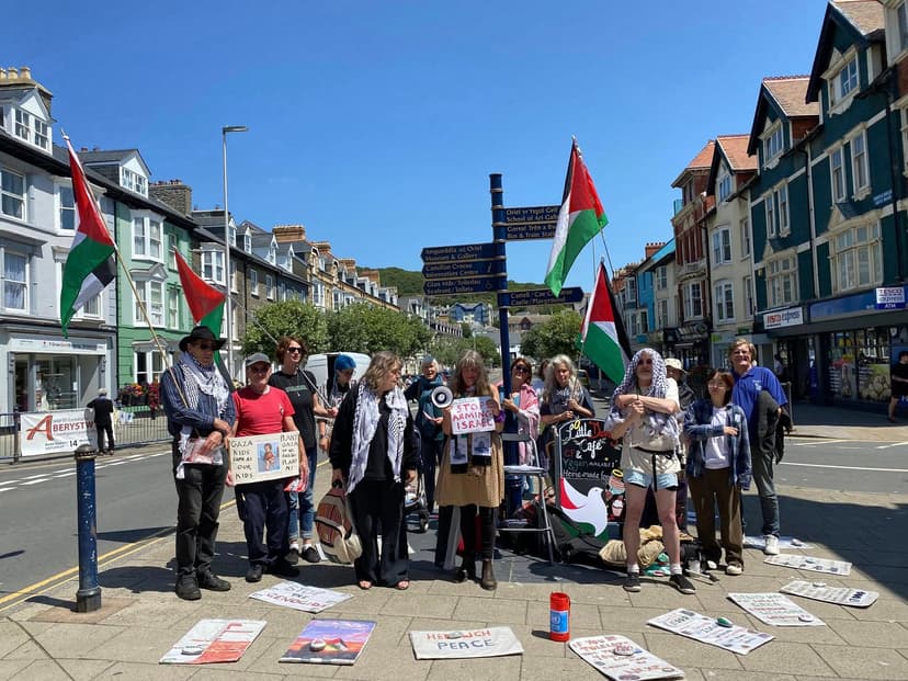 Palestine Solidarity Aberystwyth calls to divest from genocide